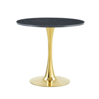 Round Dining Table &amp; Thickened Top For Kitchen