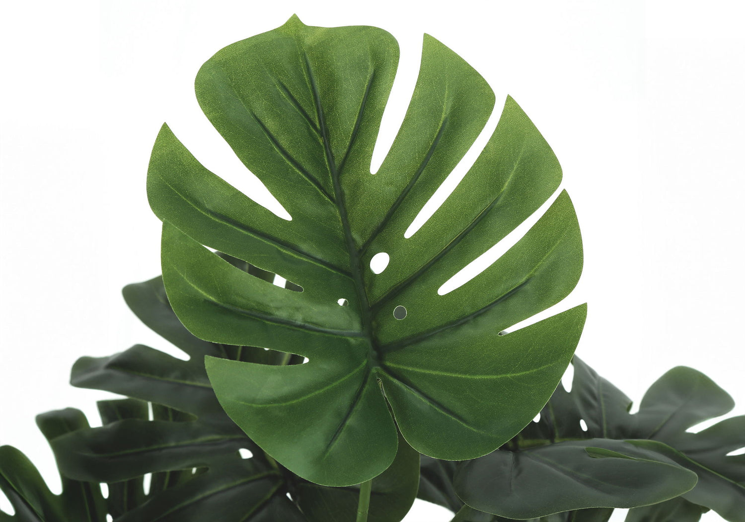 24&quot; Tall, Artificial Plant, Monstera, Indoor, Faux, Fake, Table, Greenery, Potted, Real Touch, Decorative - Green / Black