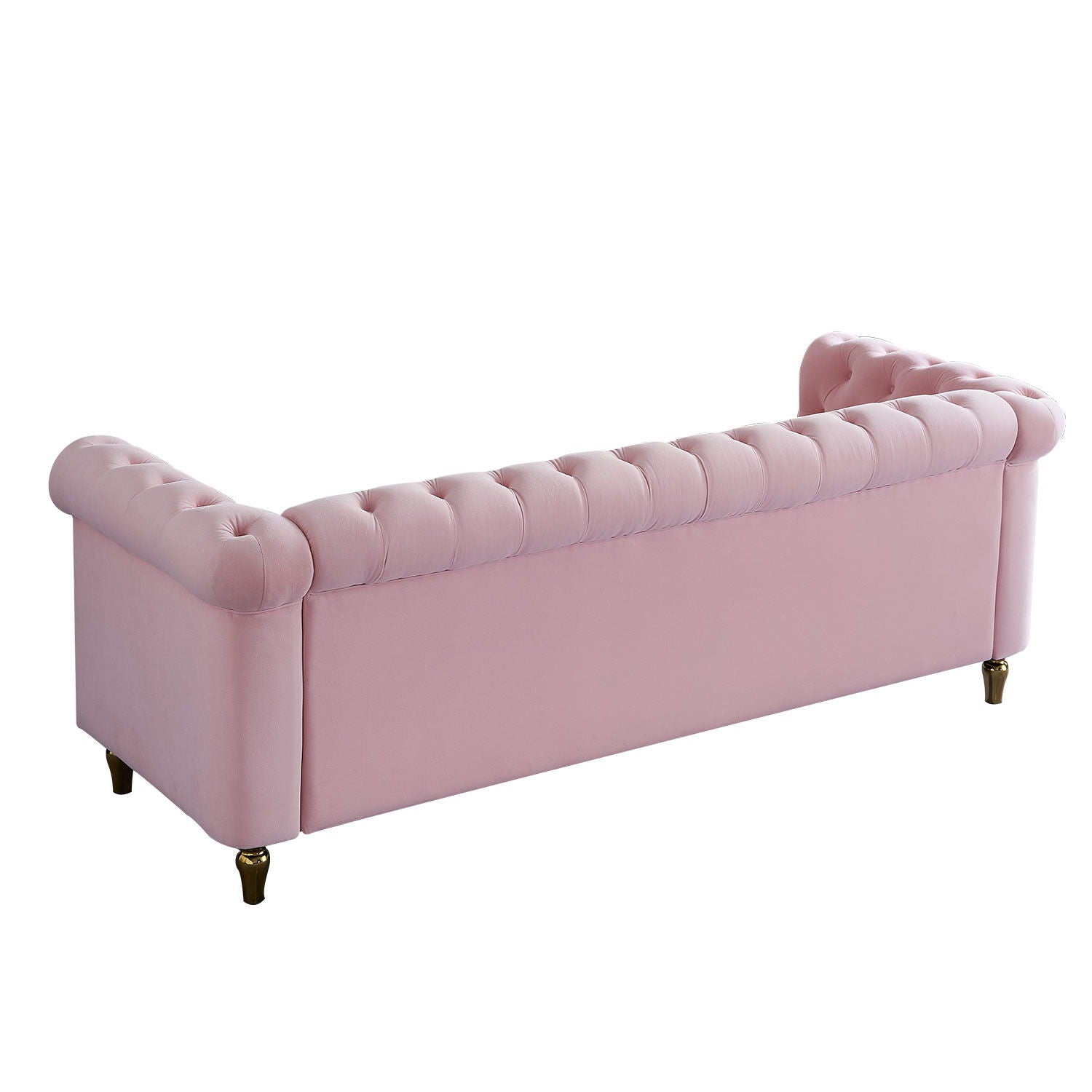 Chesterfield - Velvet Sofa 84.65&quot; For Living Room