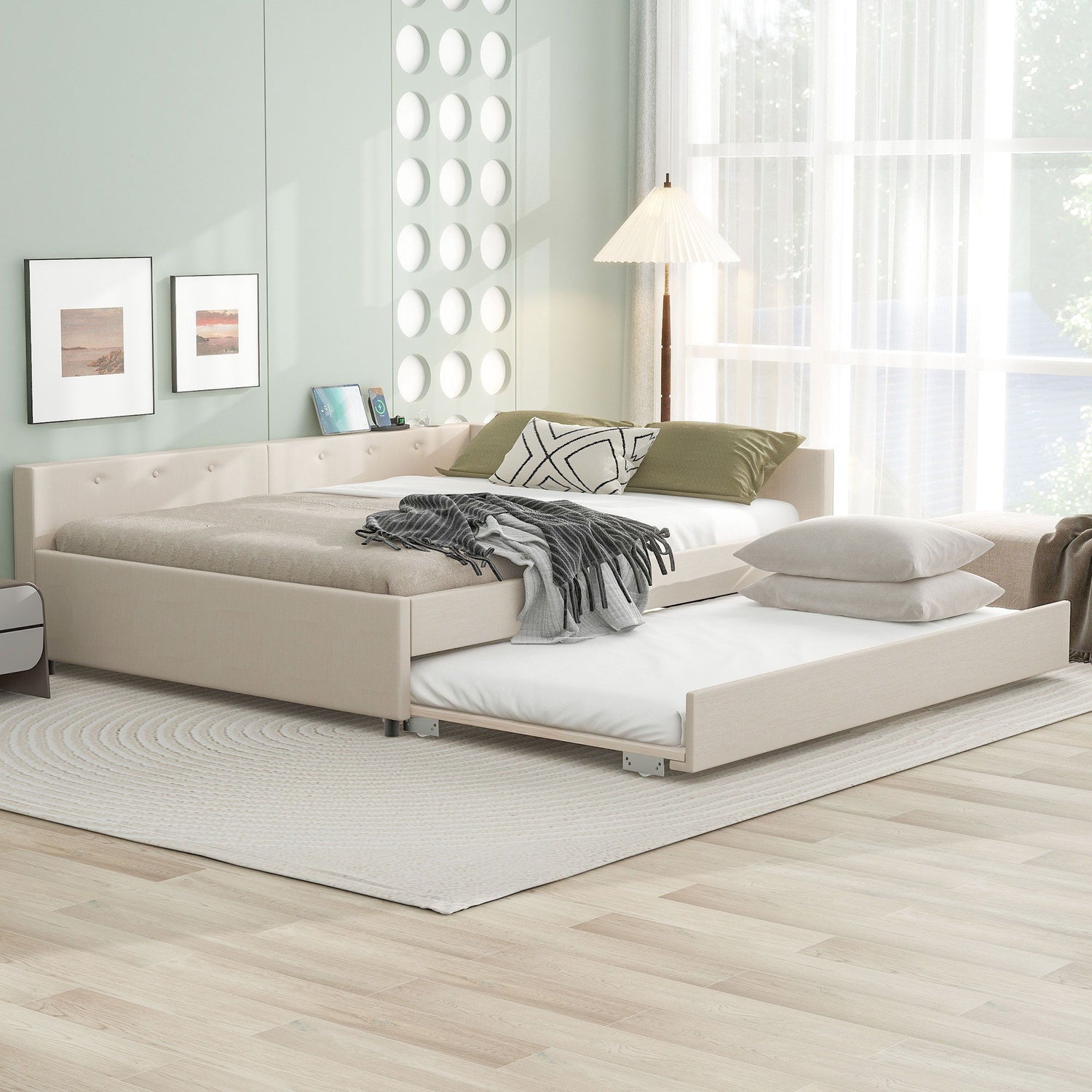 Platform Bed With USB Ports