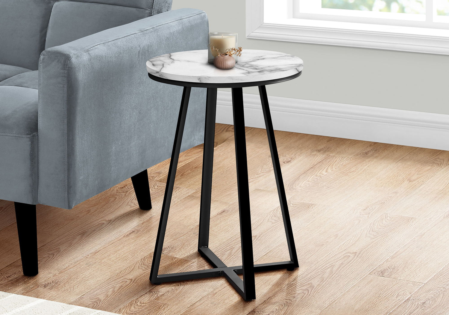 Accent Table, Side, Round Contemporary &amp; Modern Modern Design