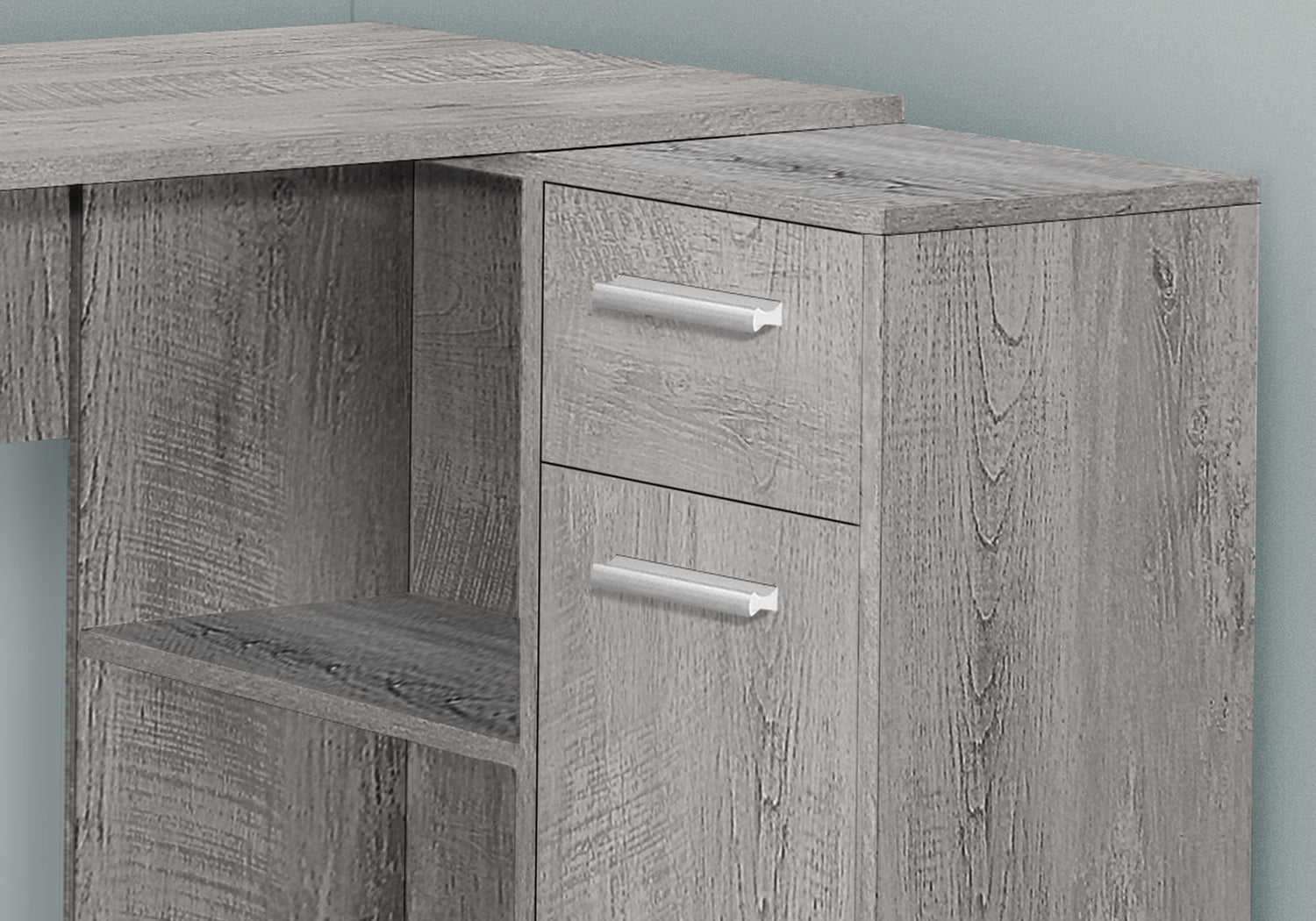 Computer Desk, Home Office, Corner, Storage Drawers, L Shape, Contemporary &amp; Modern
