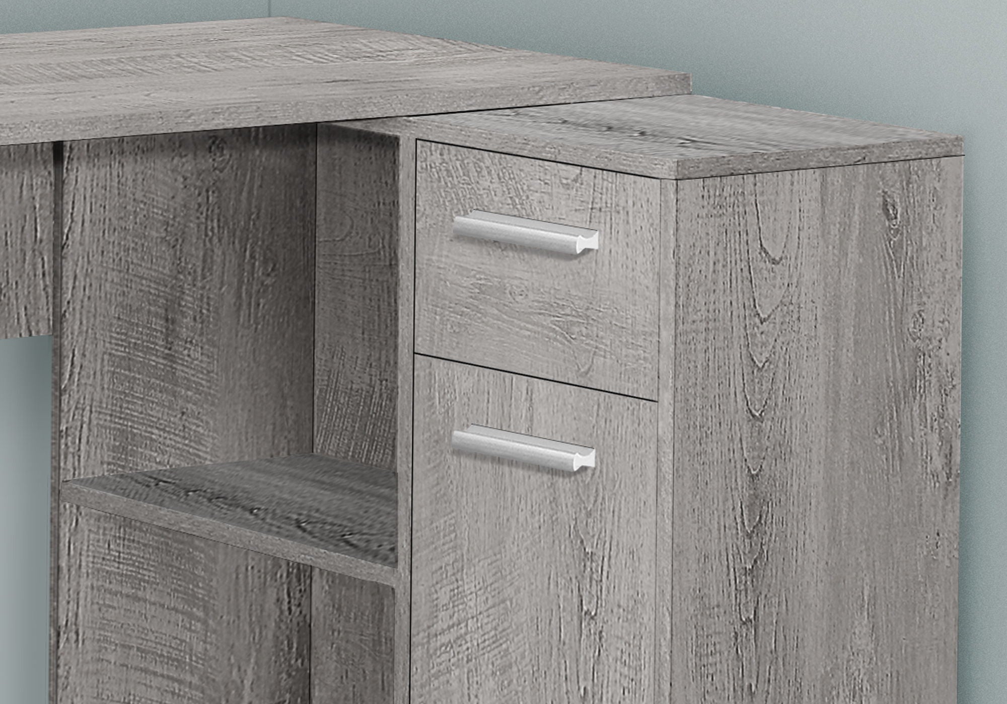 Computer Desk, Home Office, Corner, Storage Drawers, L Shape, Contemporary &amp; Modern