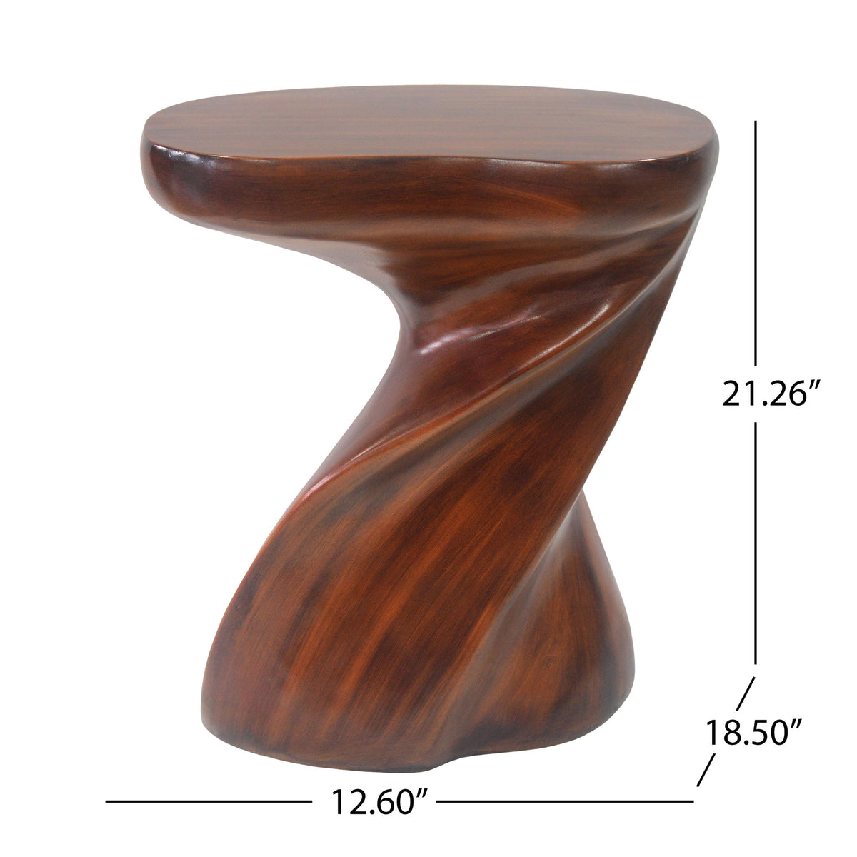Twisted Sculptural Side Table Indoor / Outdoor