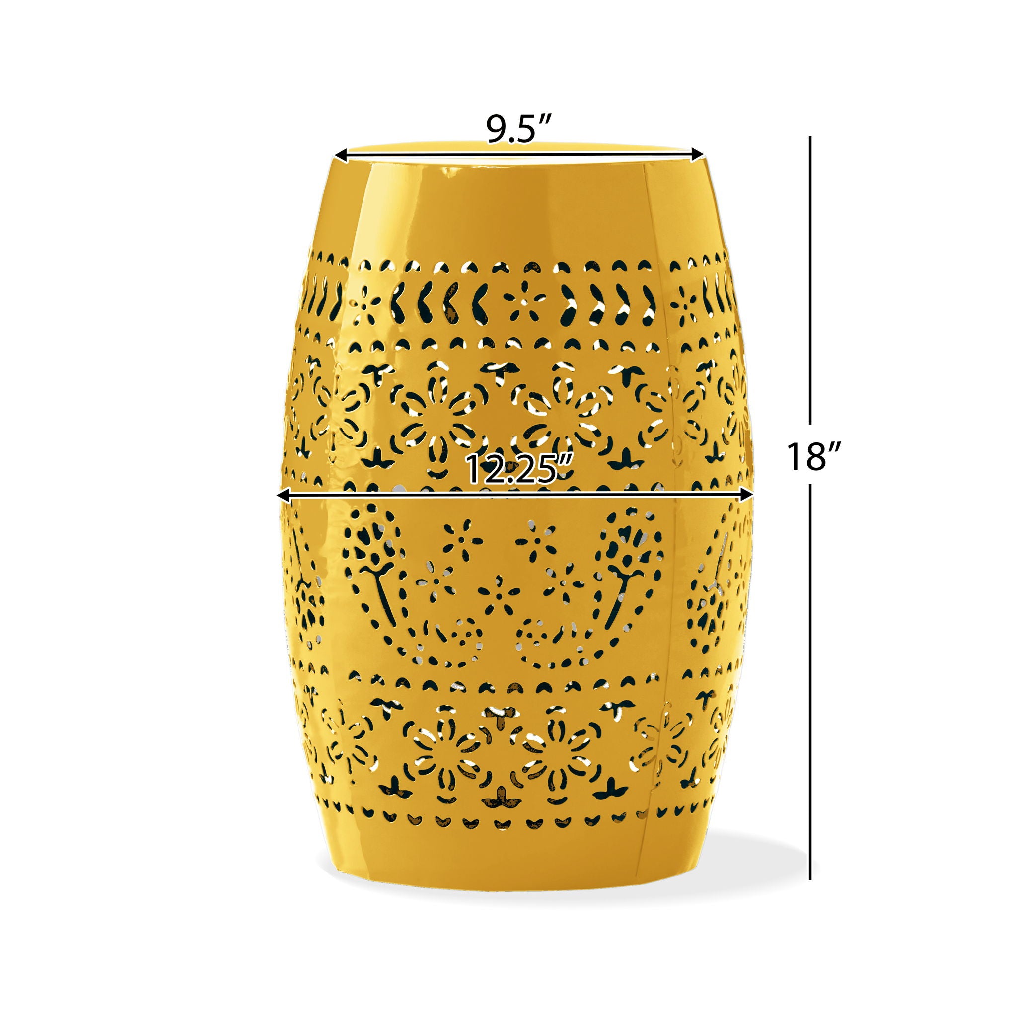 12&quot; Outdoor Lace Cut Side Table