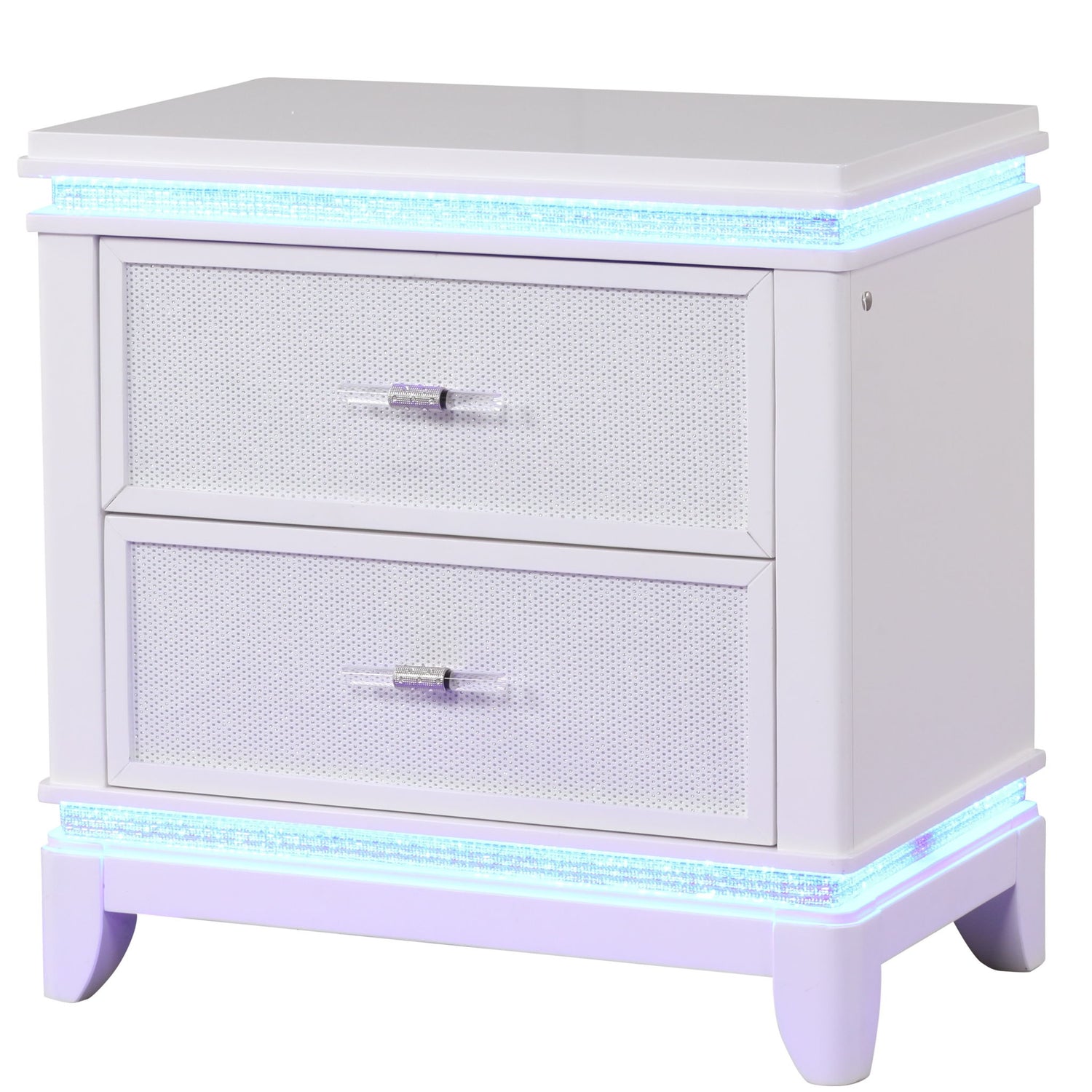 Opium - 2 Drawer Nightstand - White