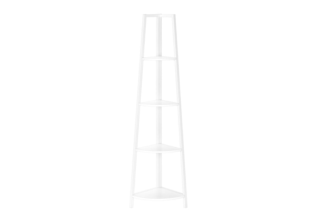 Bookshelf, Etagere, Corner, 4 Tier, Office, Contemporary &amp; Modern