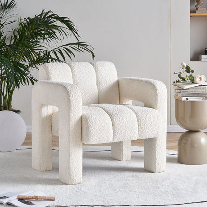 31.10&quot; Boucle Upholstered Accent Chair