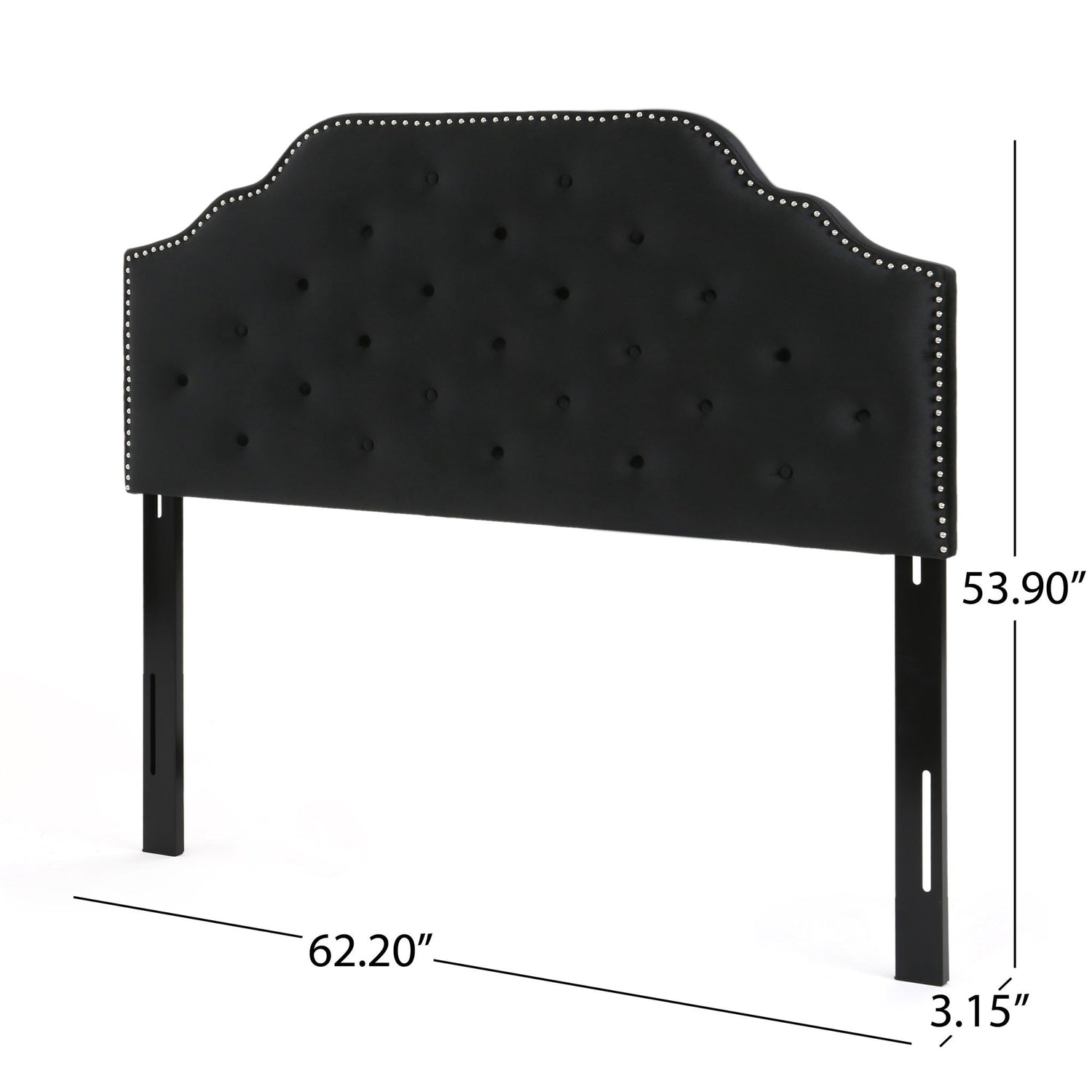Charismatic - Size Headboard With Button Tufting And Nailhead Trim