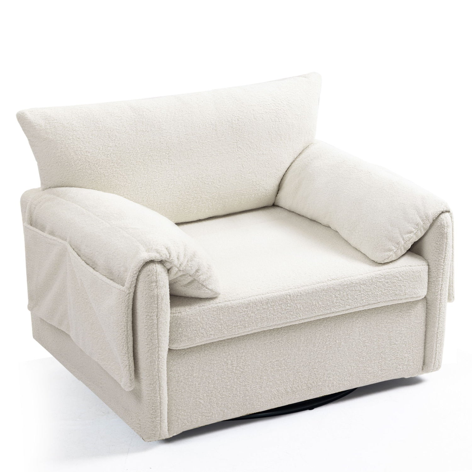 Oversized Swivel Armchair Modern Chair &amp; Single Sofa Lounge, Comfortable Seating For Living Room