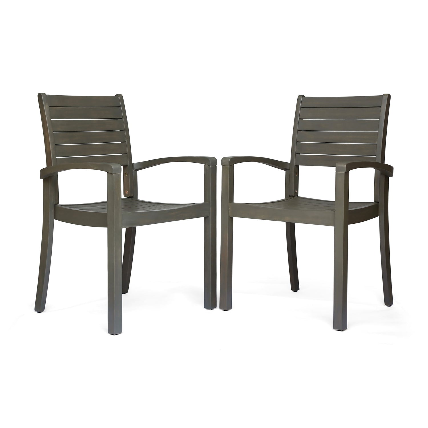 Outdoor Dining Chair, Stacking Design For Patio