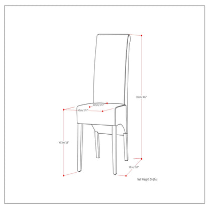 Avalon - Deluxe Parson, Dining Chair (Set of 2)