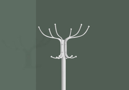 Coat Rack, Hall Tree, Free Standing, 12 Hooks, Entryway, 70&quot;H, Umbrella Holder, Contemporary &amp; Modern