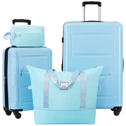 2 Piece Luggage Set With Bags Expanable Spinner Wheels ABS Lightweight Suitcase With Tsa Lock 20&quot; / 28&quot;