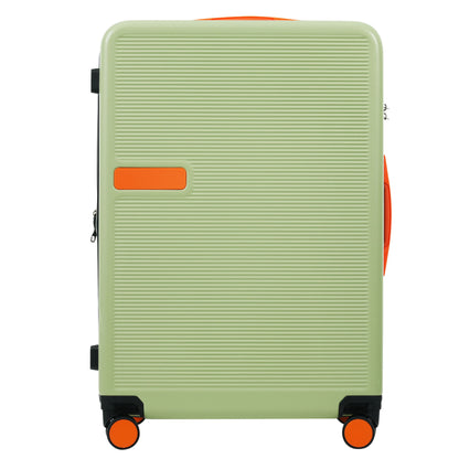 Hardshell Luggage Sets 3 Pieces Contrast Color Suitcase With Spinner Wheels And Tsa Lock 20&quot; 24&quot; 28&quot; Available