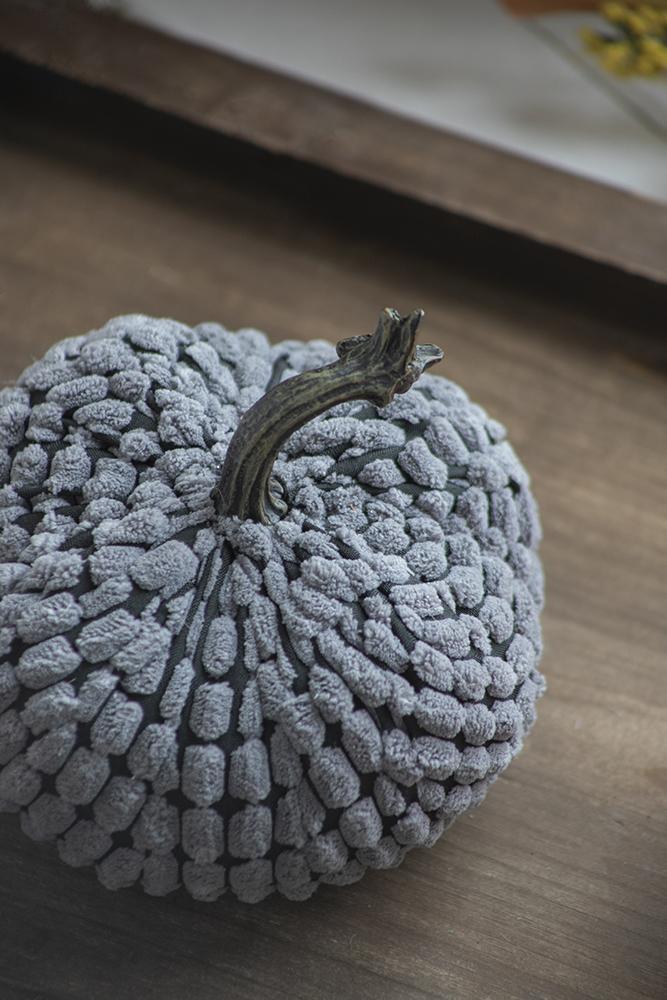 Chenille Weighted Pumpkin Ornament Decor For Holiday Harvest Festival Fall Festival &amp; Thanksgiving