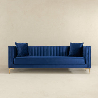 Angelina - Modern Channel Tufted Sofa