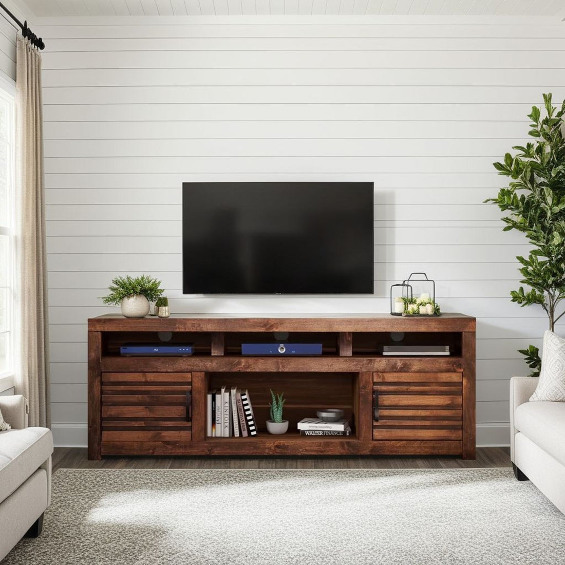 Sausalito - Console TV Stand For TVs Up To 85&quot; - Whiskey