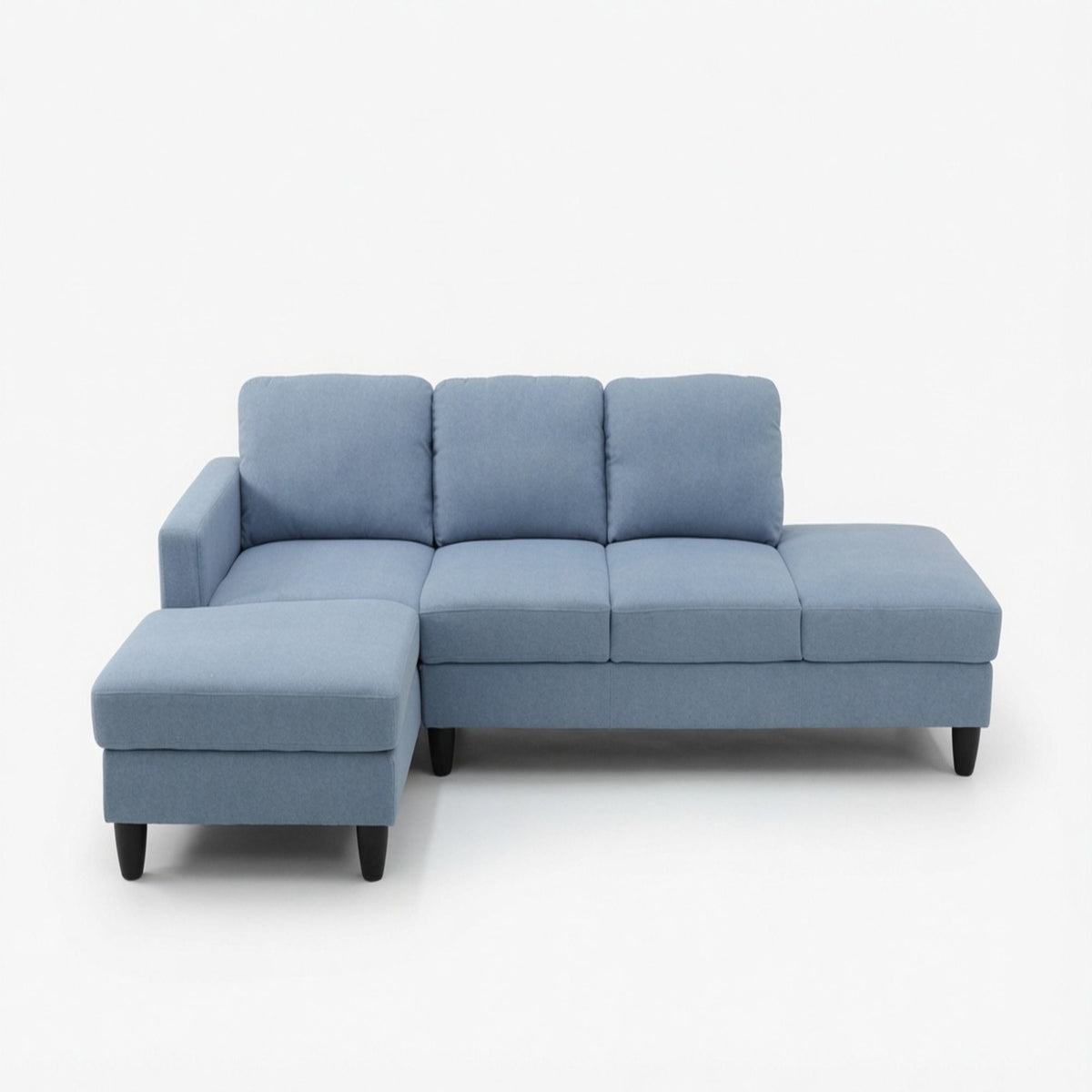 L - Shaped Sectional Sofa With Chaise &amp; Ottoman