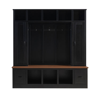 Hall Tree With Storage Bench, Entryway Coat Rack With Hooks