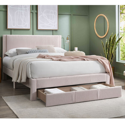Contemporary Bed &amp; Storage Drawer