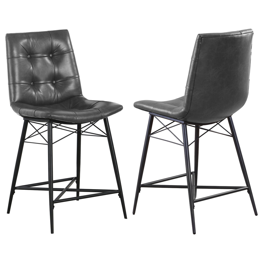 Counter Height Stools &amp; Padded Seat (Set of 2)