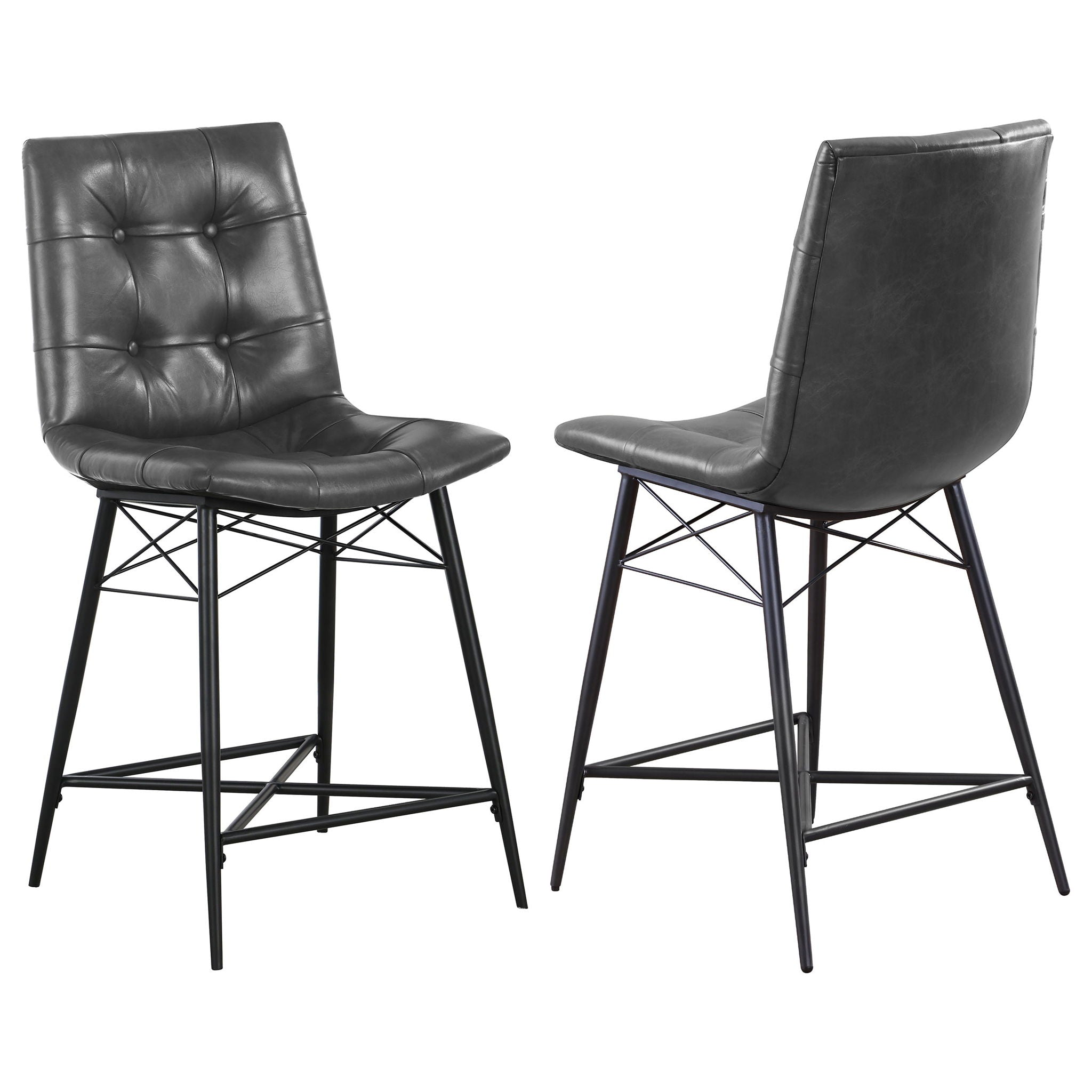 Counter Height Stools &amp; Padded Seat (Set of 2)