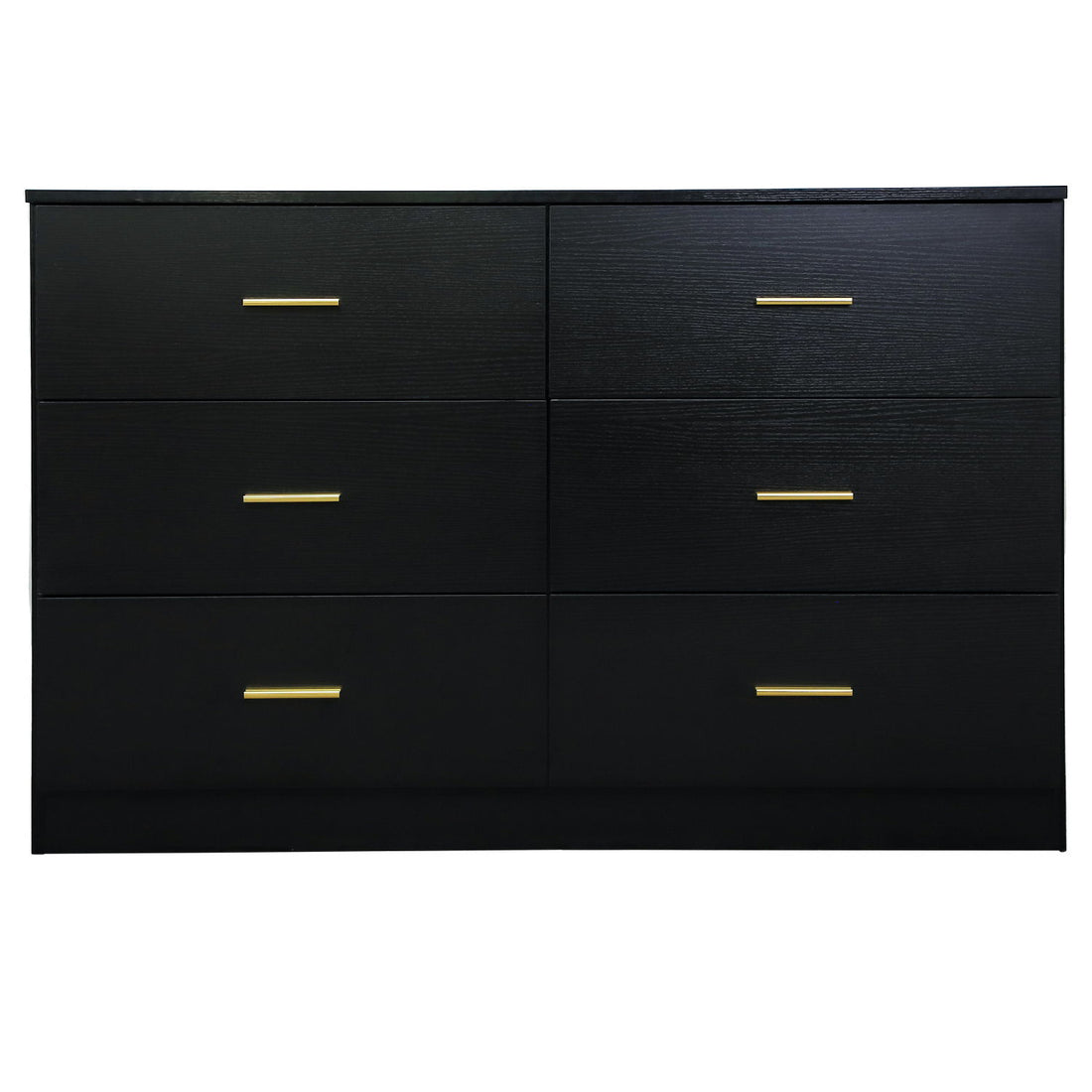 Modern 6 Drawer Dresser For Bedroom, Ample Storage Wide Chest Of Drawers, Sturdy &amp; Safe