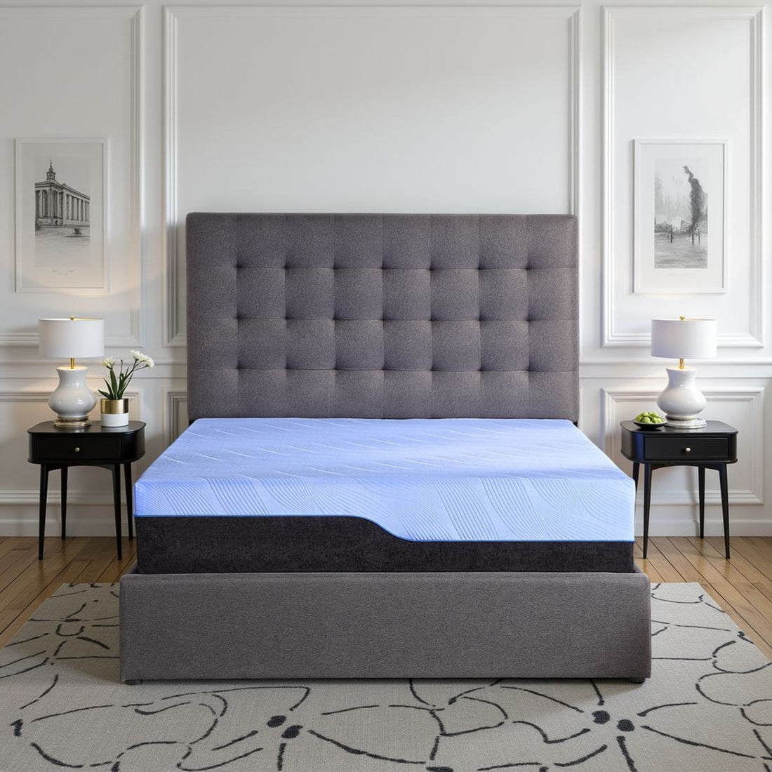 Refresh - 12&quot; Hybrid Cooling Gelcare Memory Foam And Coil Mattress