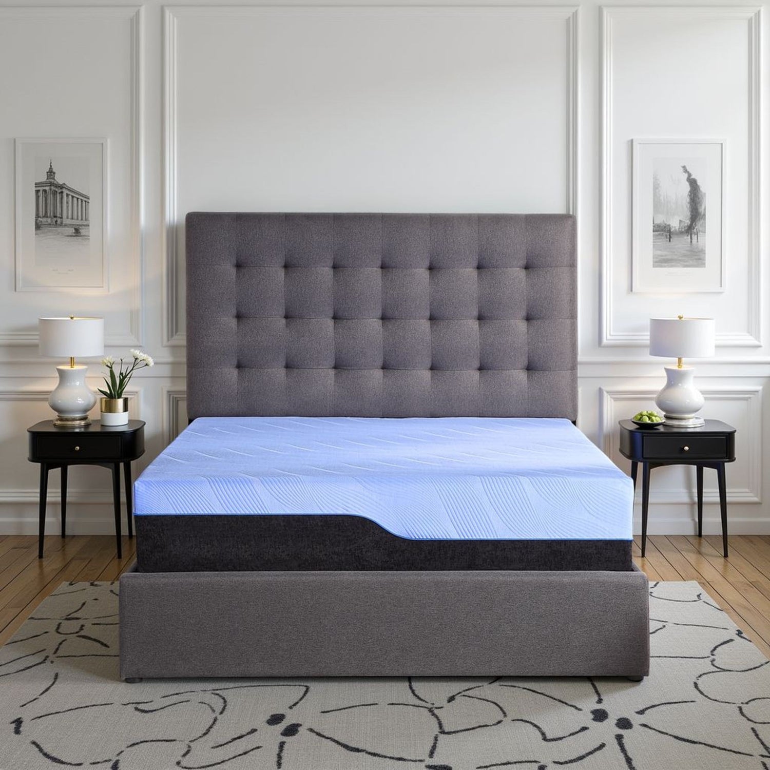 Refresh - 12&quot; Hybrid Cooling Gelcare Memory Foam And Coil Mattress