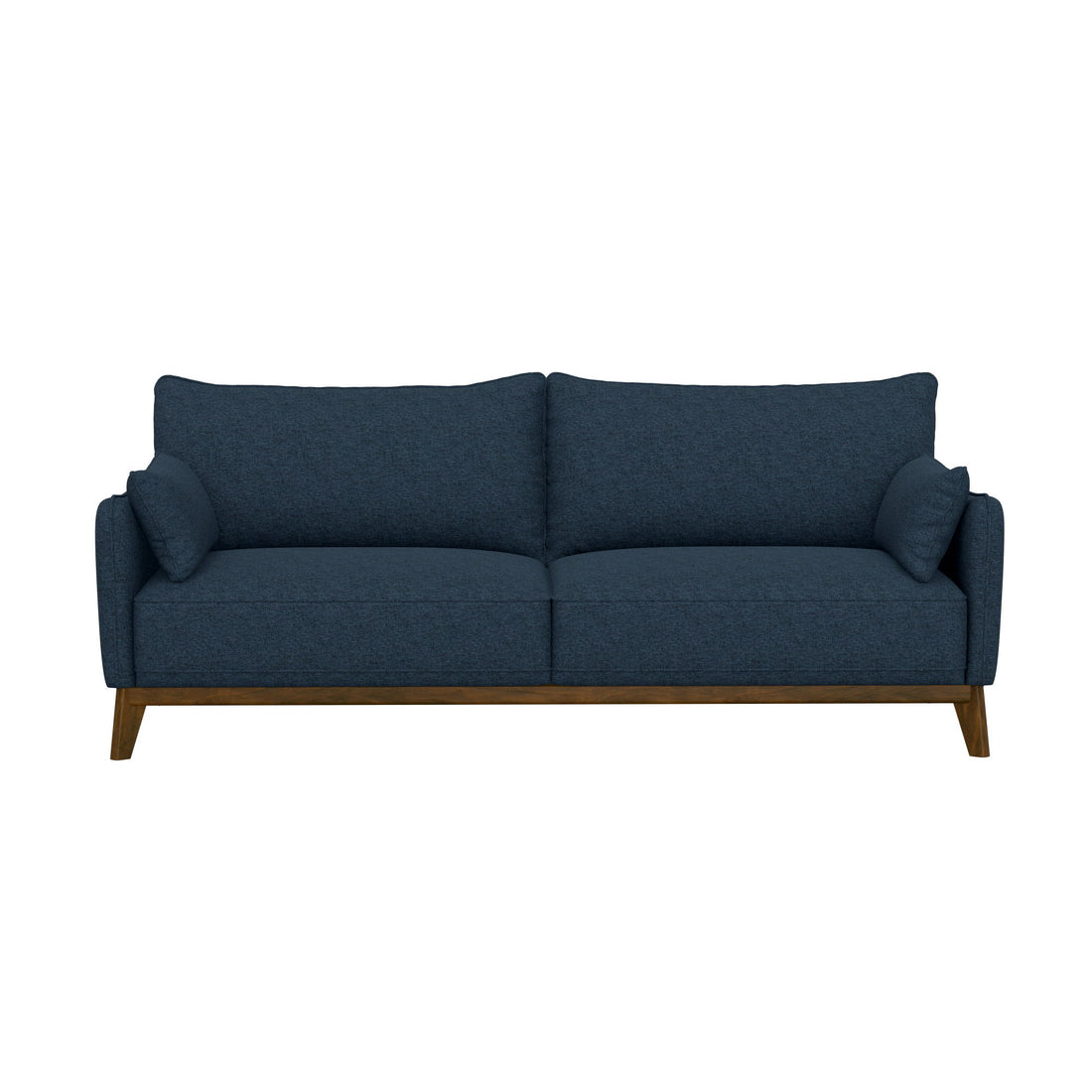 Sofa Wide With Attached Legs - Blue