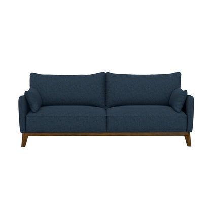 Sofa Wide With Attached Legs - Blue