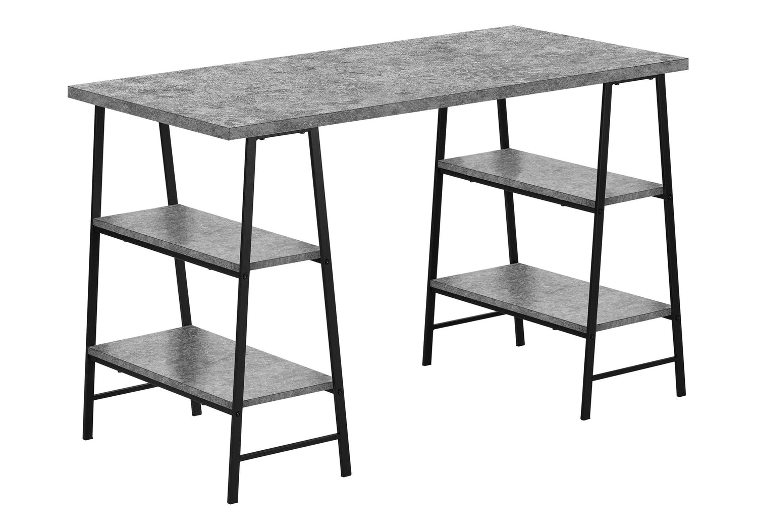 Computer Desk For Home Office, Laptop, Storage Shelves, Contemporary &amp; Modern
