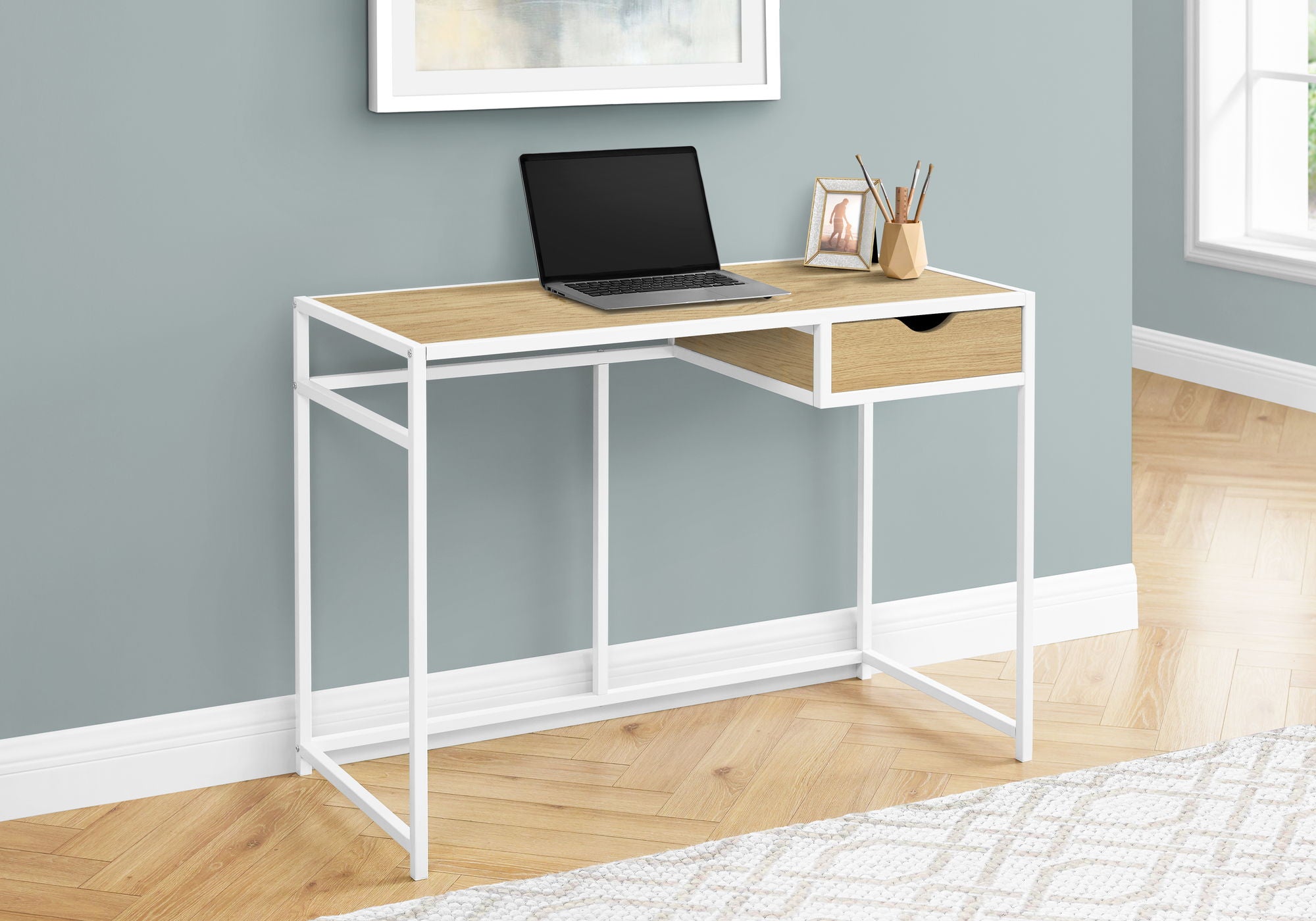 Computer Desk For Home Office, 1 Storage Drawer, Contemporary &amp; Modern