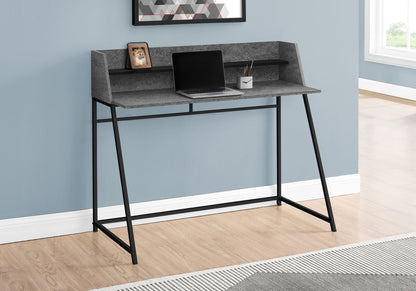Computer Desk For Home Office, Laptop, Storage Shelves, Marble Look Contemporary &amp; Modern