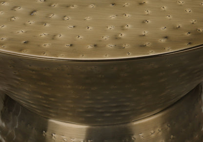 Drum Accent Side Table, Contemporary &amp; Modern Elegant Design