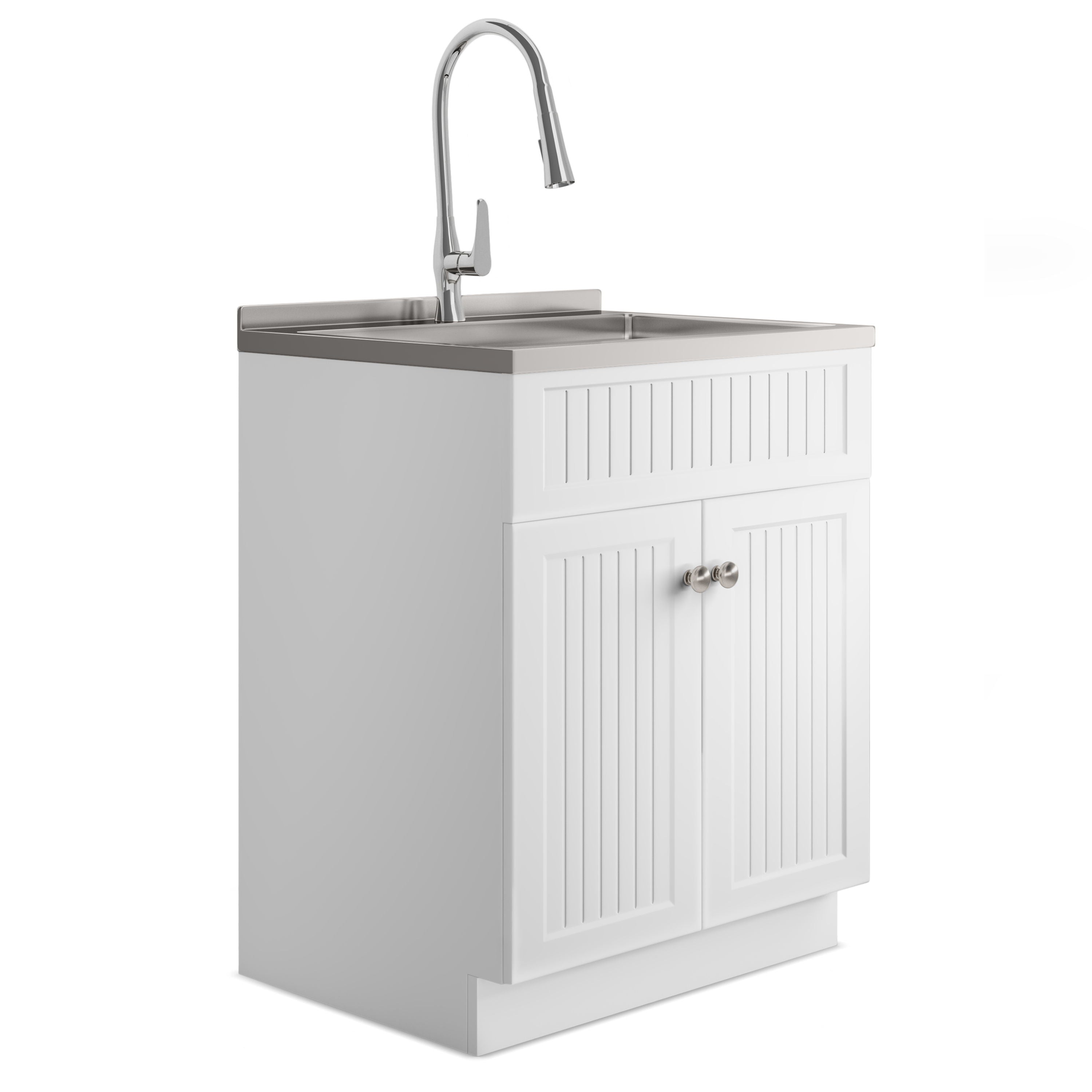 Beckham - Laundry Cabinet &amp; Faucet And Stainless Steel Sink