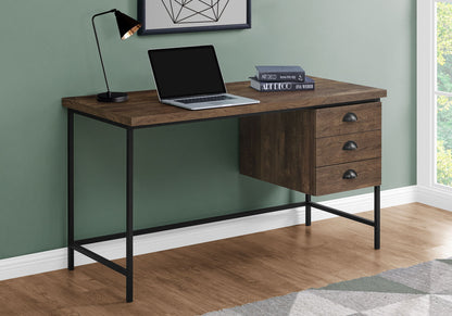 Computer Desk For Home Office, Laptop, 3 Storage Drawers, Contemporary &amp; Moder