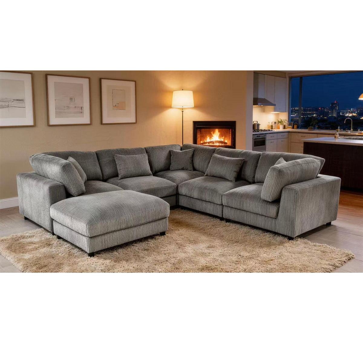 Upholstered Modular Sectional &amp; Custom Configuration