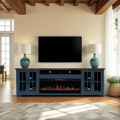 Nantucket - 74&quot; Fireplace TV Stand Console