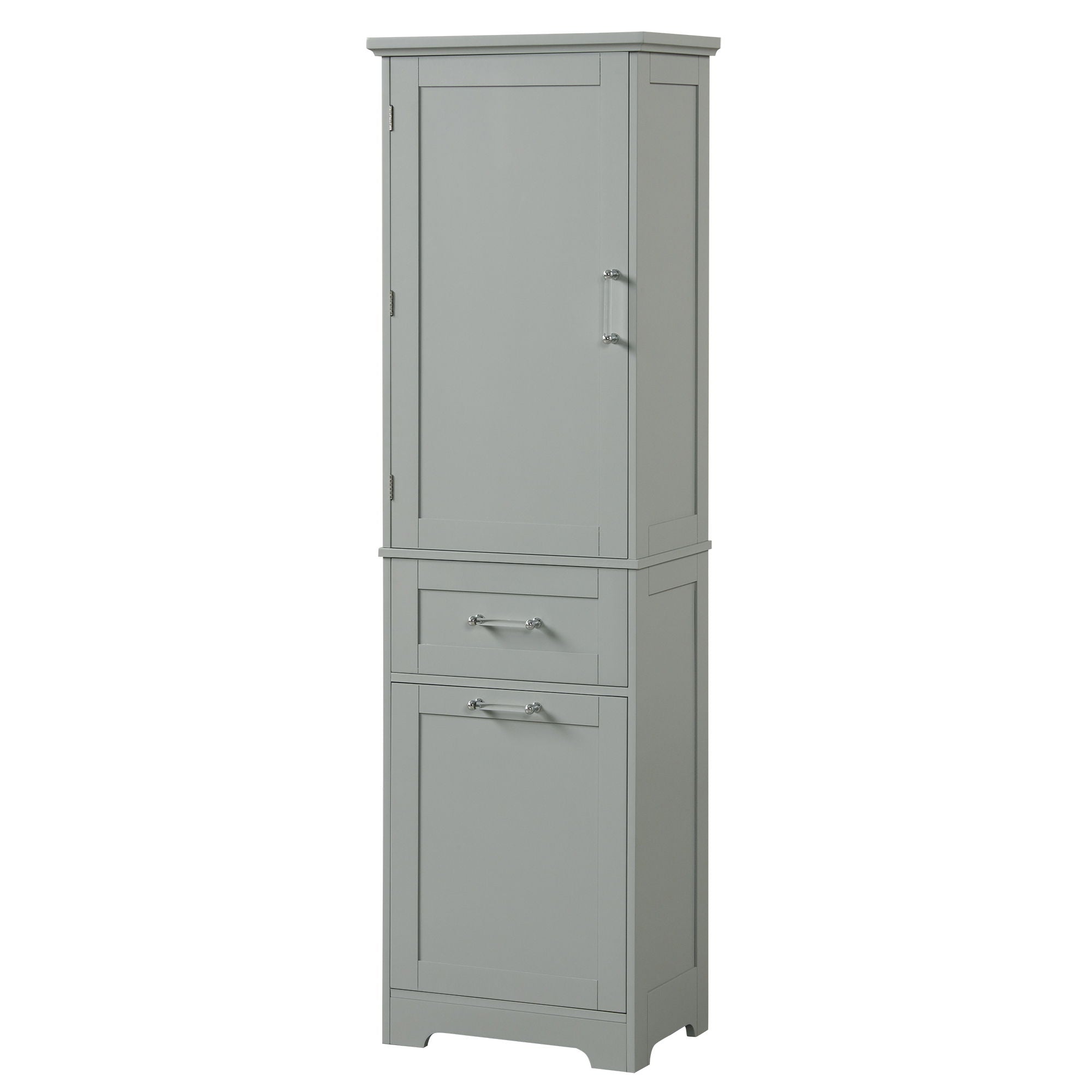 Tall Freestanding Bathroom Storage Cabinet With Adjustable Shelf And 2 Drawers