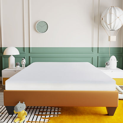 6&quot; Firm Full Size Gel Memory Foam Mattress With Cooling Technology - White