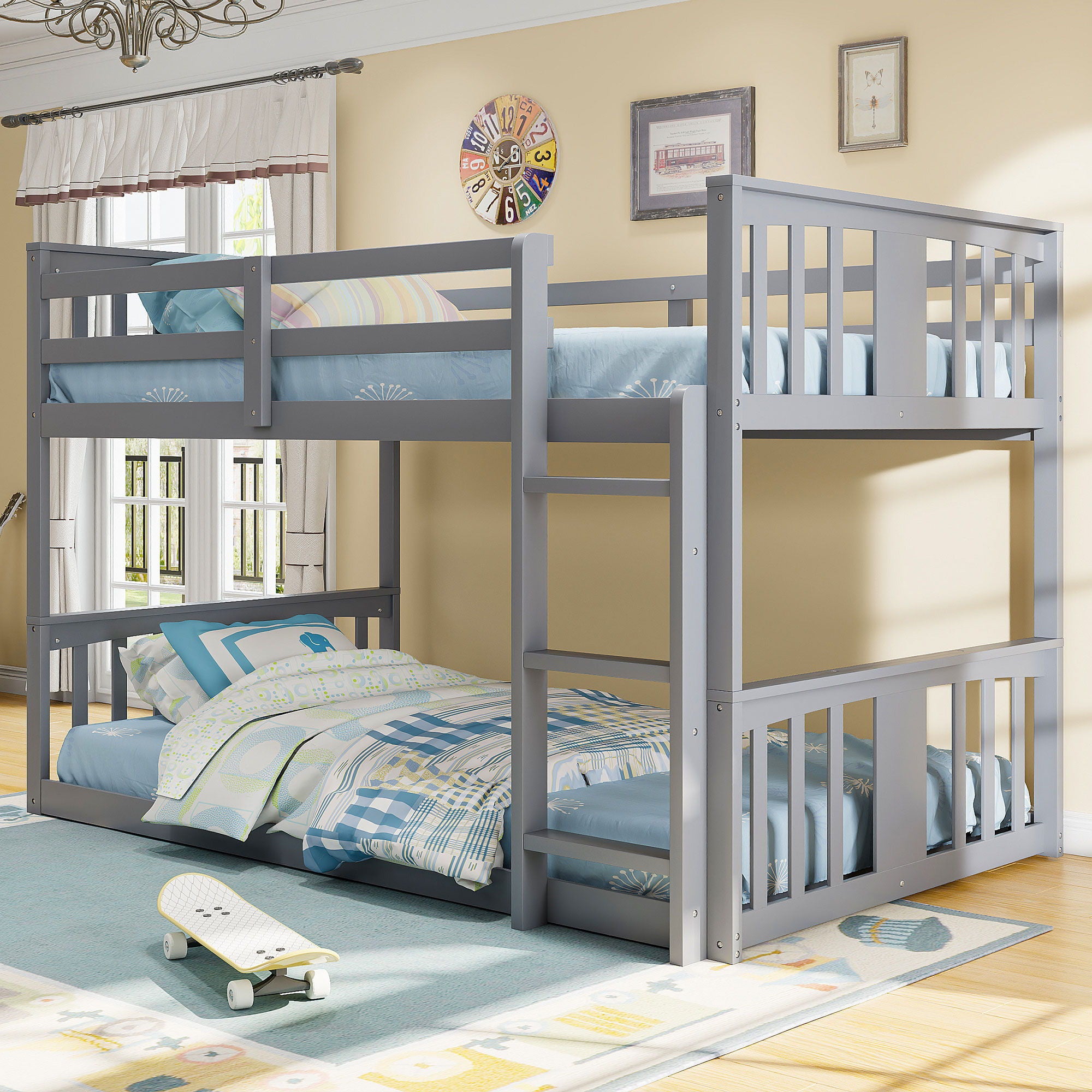 Solid Construction Bunk Bed &amp; Ladder