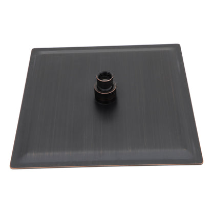 16&quot; Square Rainfall Shower Head Fixed Wall Mount With Full Body Coverage &amp; Self Cleaning Silicone Nozzles