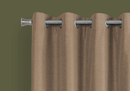 2 Pieces Set, Curtain Panel, Room Darkening, Grommet, Contemporary &amp; Modern