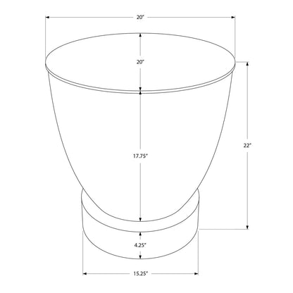 Drum Accent Side Table, Contemporary &amp; Modern Design