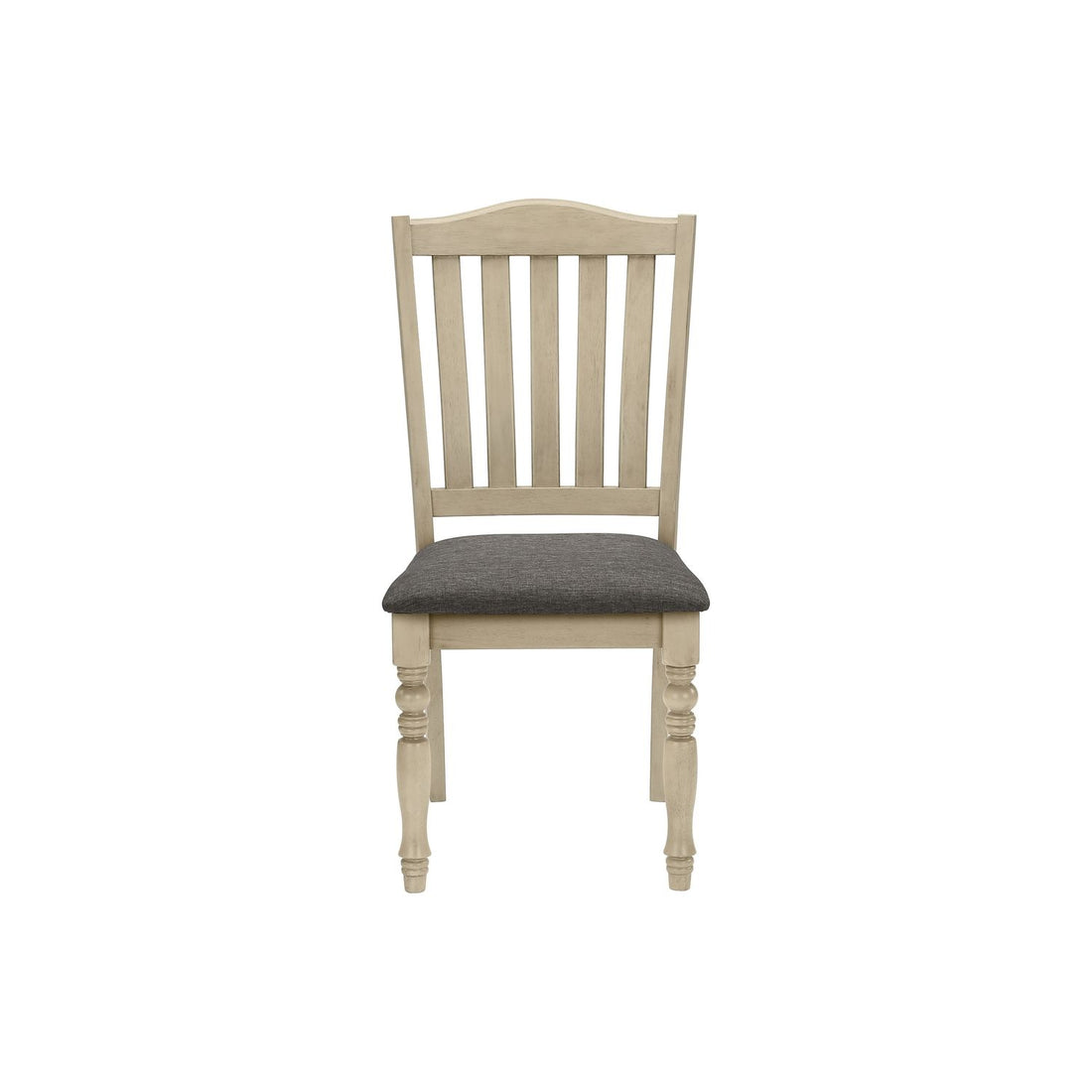Dining Chair, Upholstered, Side, Transitional (Set of 2) - Gray