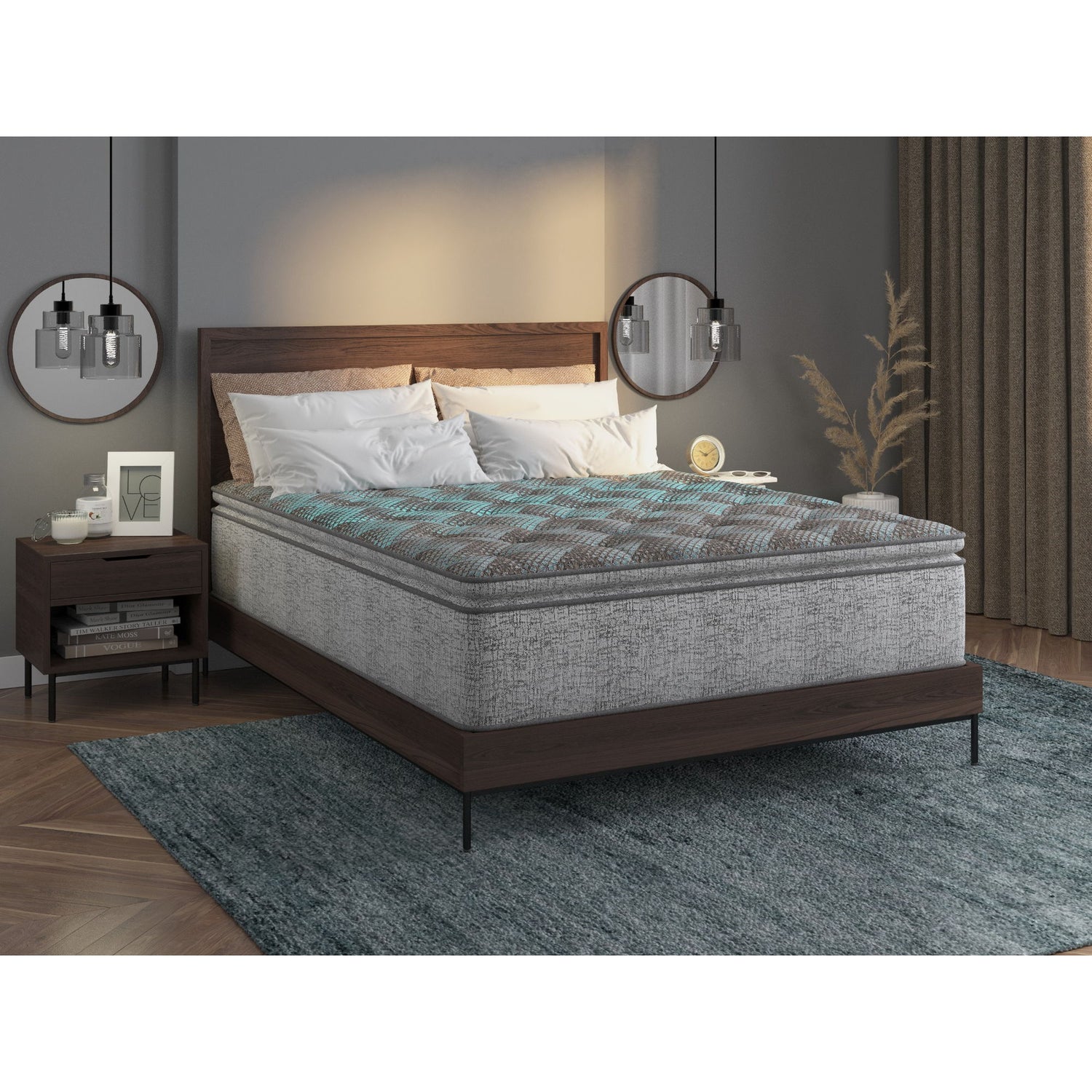 Comfort Care - 12&quot; Hybrid Euro Top Mattress Plush Comfort, Foam