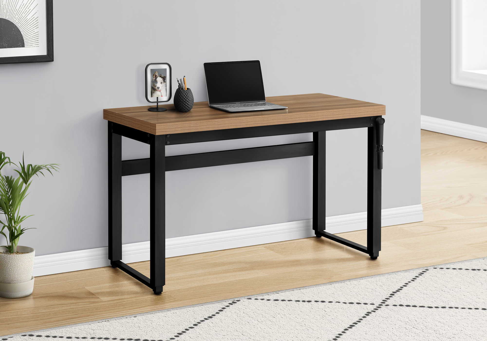 Computer Desk, Home Office, Standing, Adjustable, Laptop, Contemporary &amp; Modern