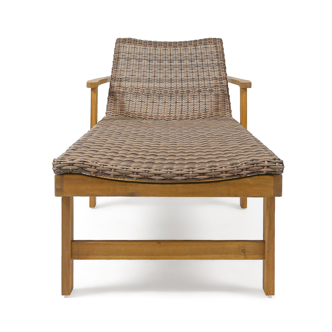 Hampton - Outdoor Chaise Lounge With Adjustable Backrest - Natural